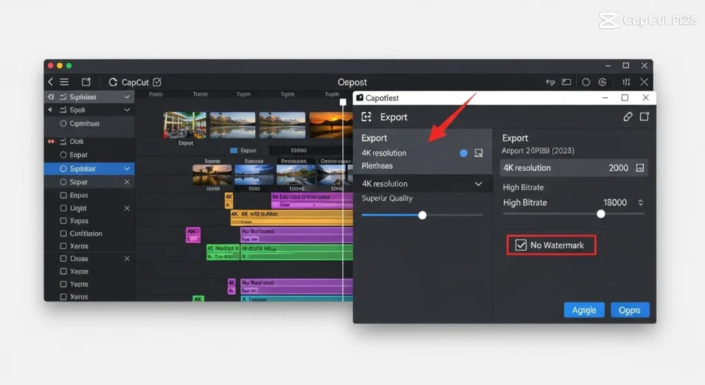 CapCut Pro 4K Export Without Watermark