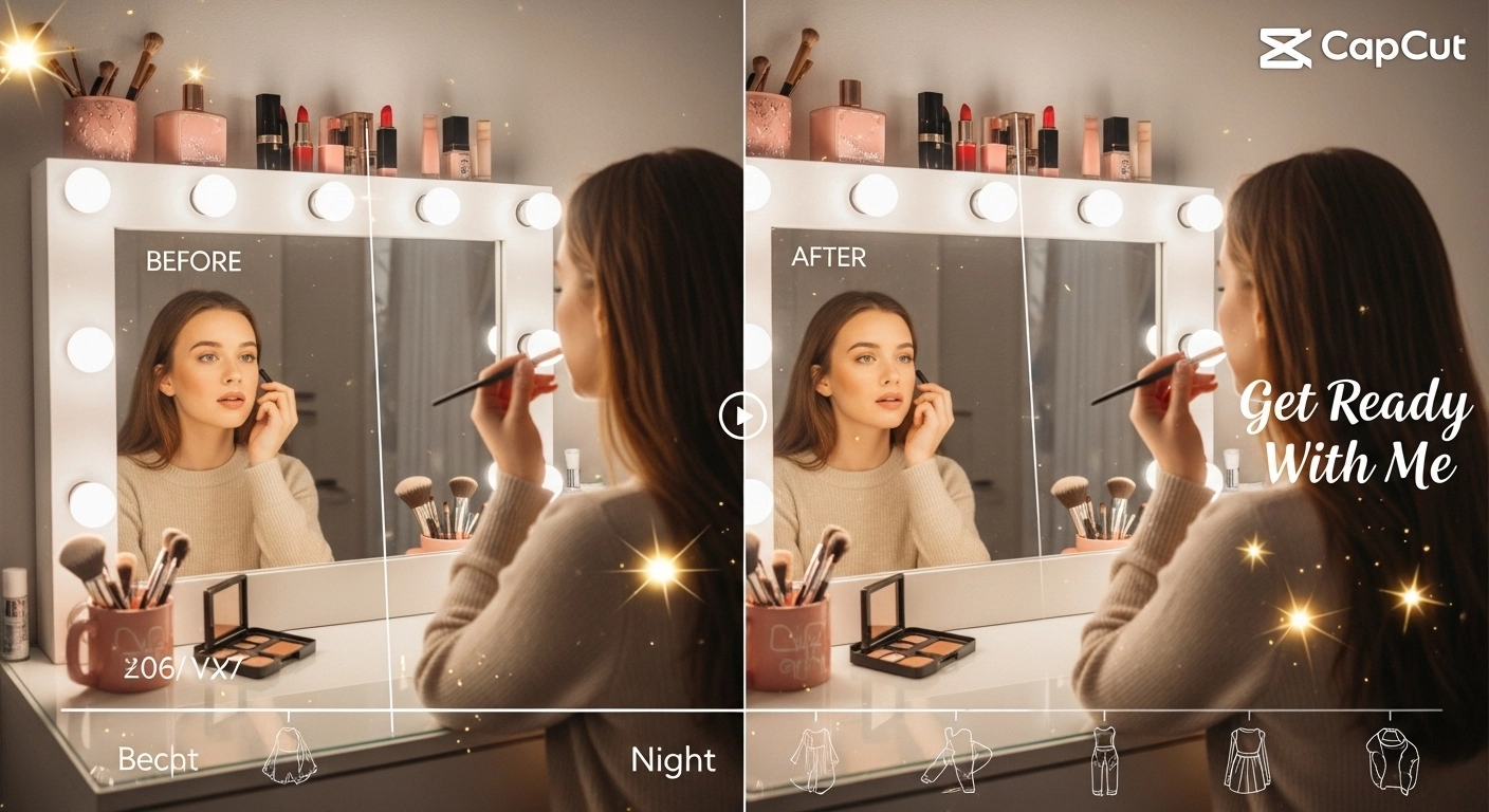Beauty glow-up edit
